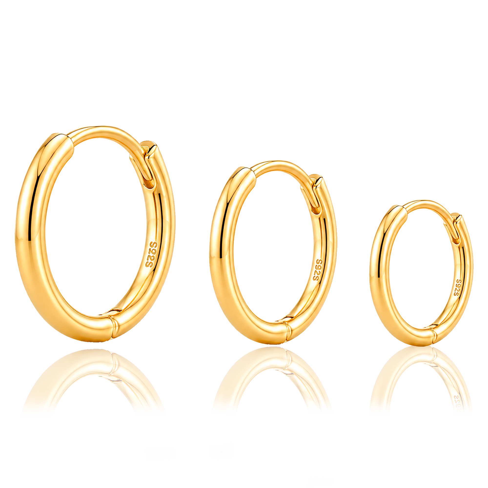 Aro Mini Liso Finito Oro - 10mm, 8mm o 6mm