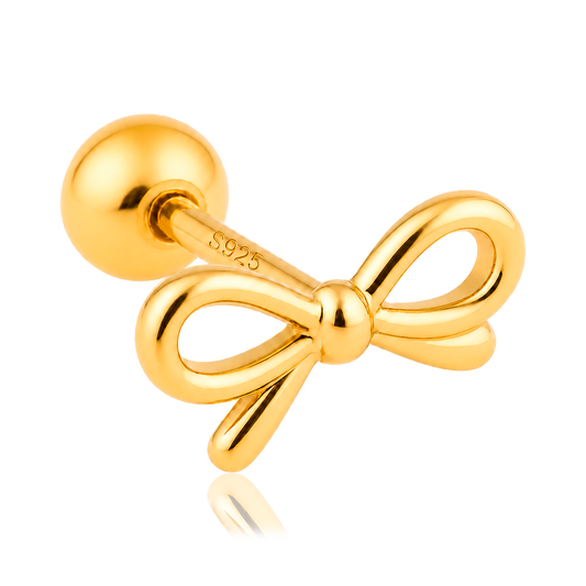 Orecchino Mini Fiocco Oro