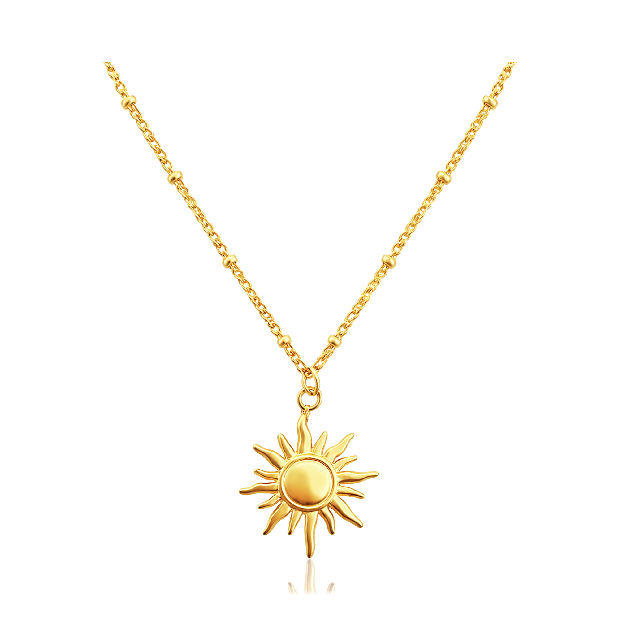 Collar Mini Sun Bolitas Oro