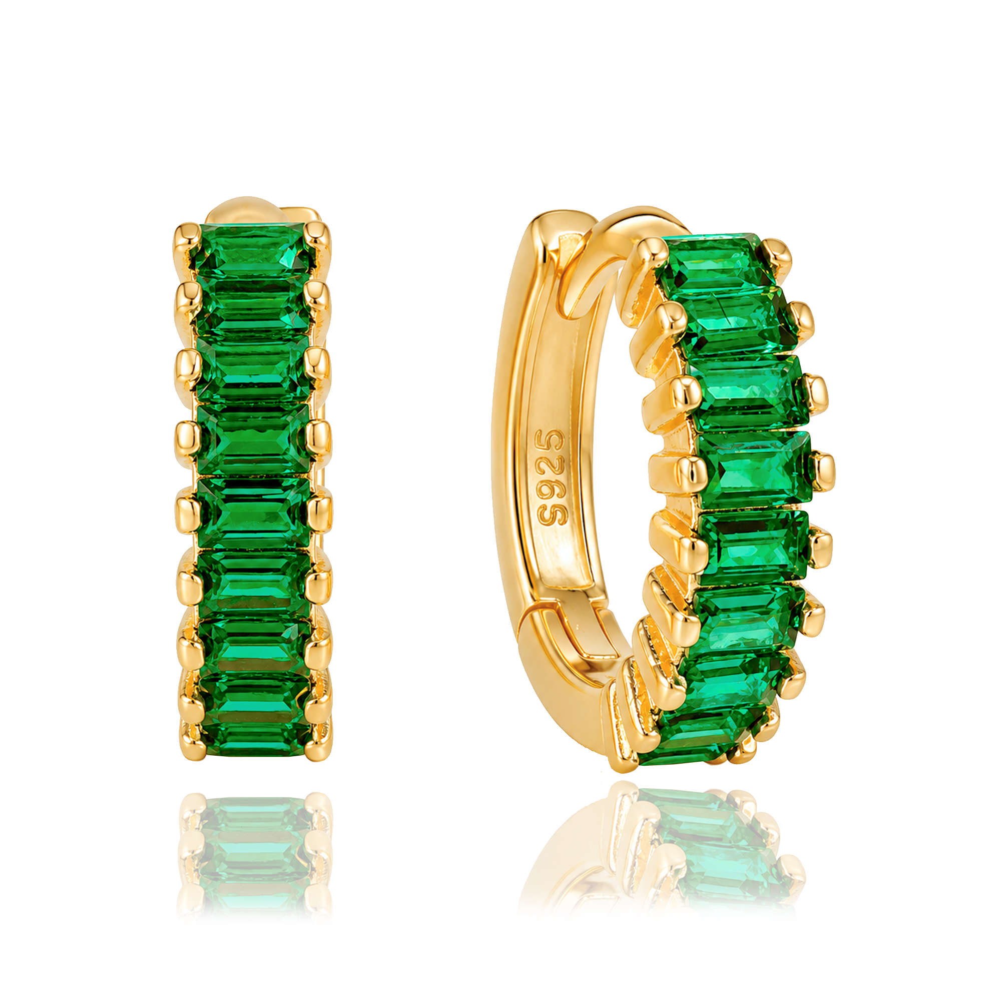 Orecchini Mini Asti Verde