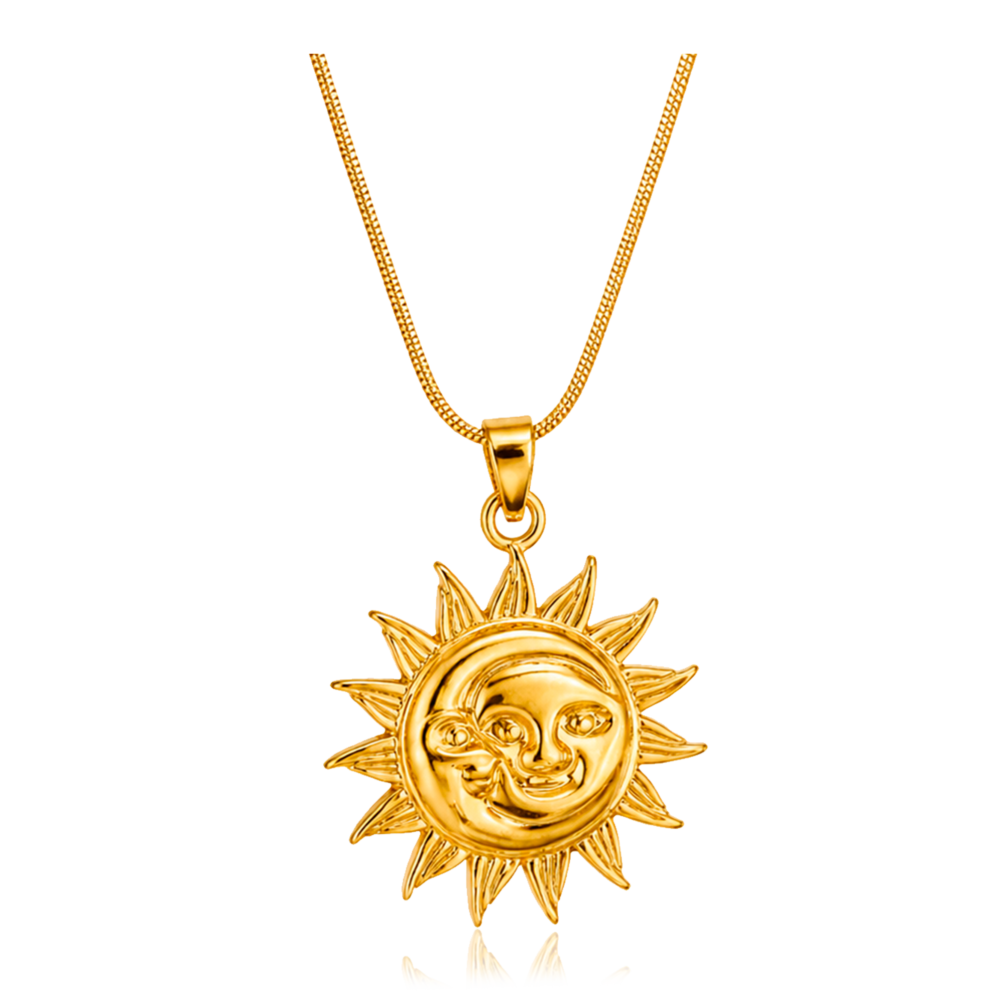 Gold Sun Necklace