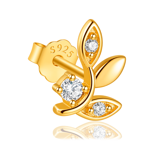 Pendiente Leaf Spark Oro
