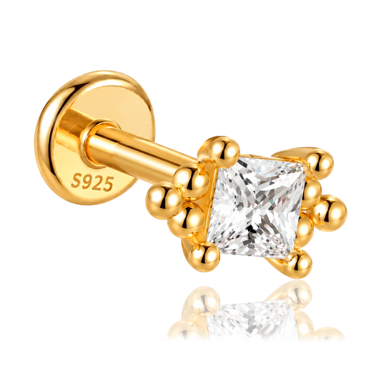 Pendiente Glow Square Oro