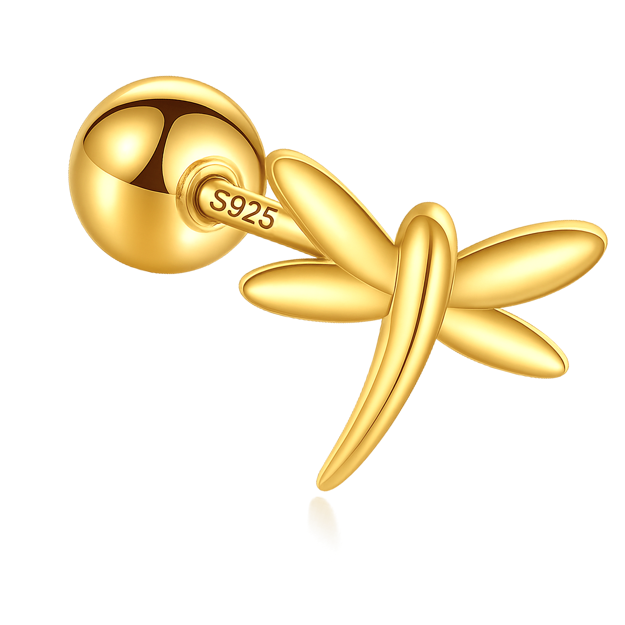 Pendiente Mini Libélula Oro