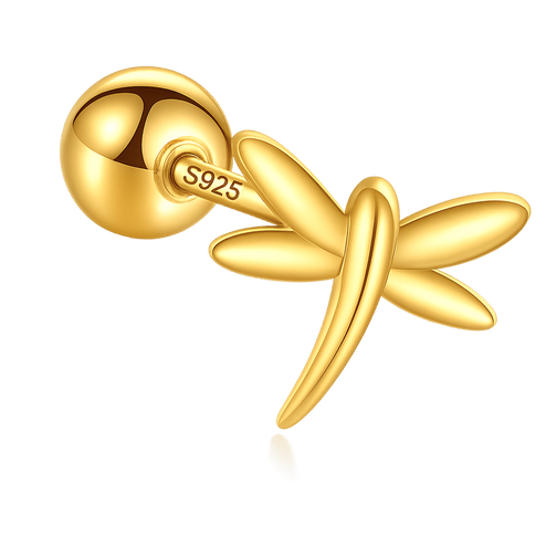 Pendiente Mini Libélula Oro