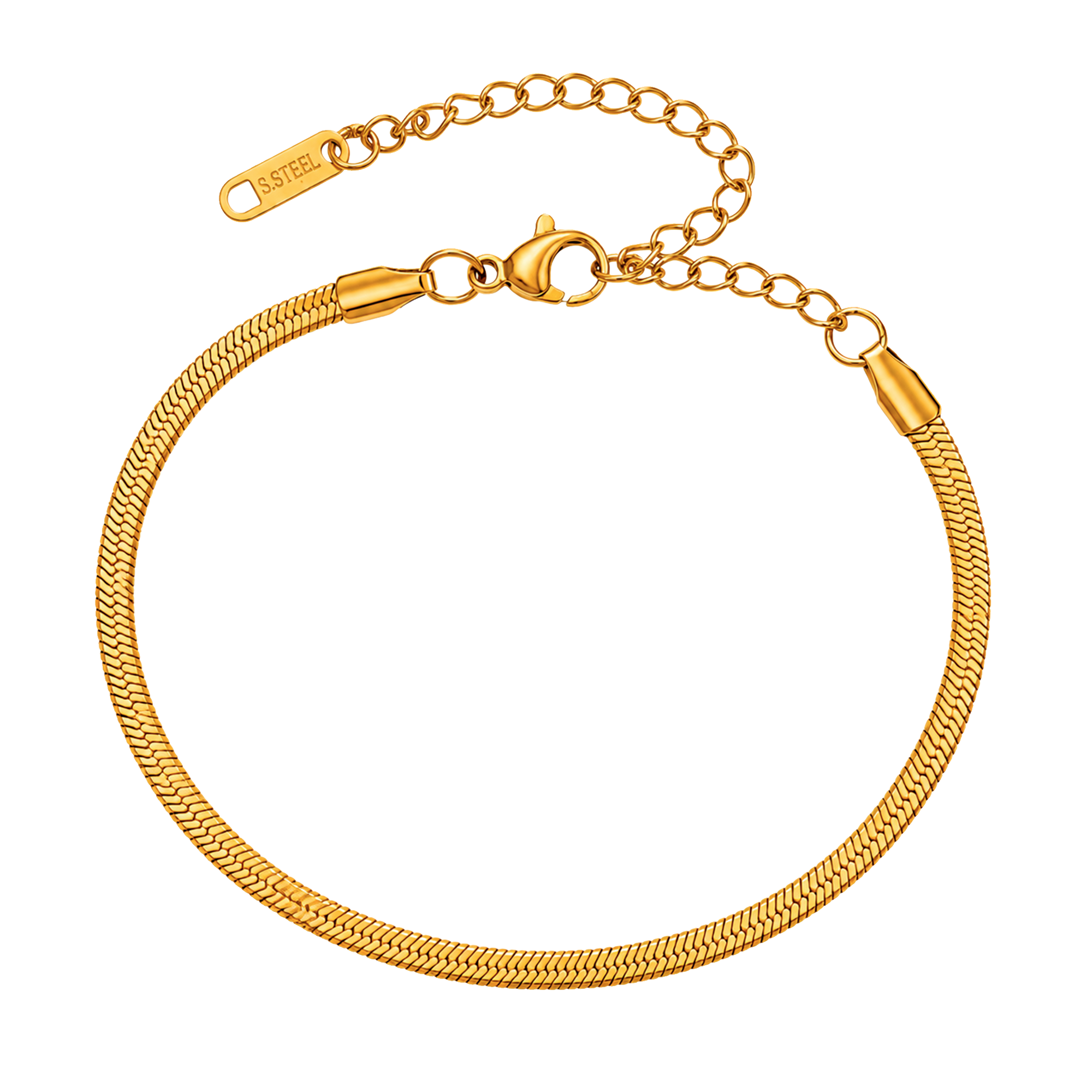 Tobillera Cadena de Serpiente Oro