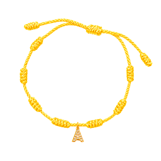 Bracciale 7 Nodi Lilla Iniziale Luminosa