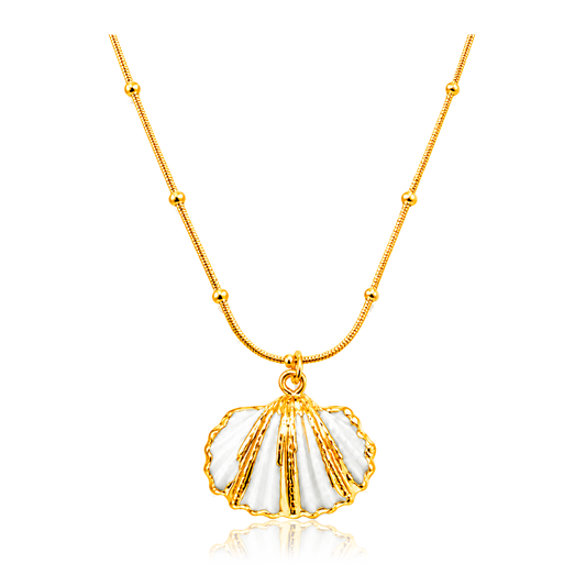 Collana Oceana Conchiglia Naturale Oro