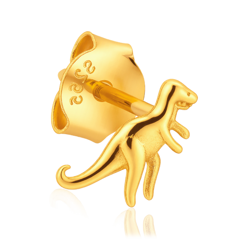 Pendiente Mini T-Rex Oro