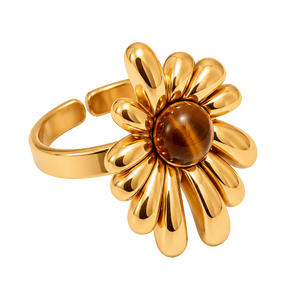 Anillo Tiger Bloom Oro