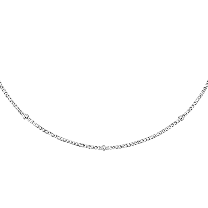 Collar Mini Bolitas Plata
