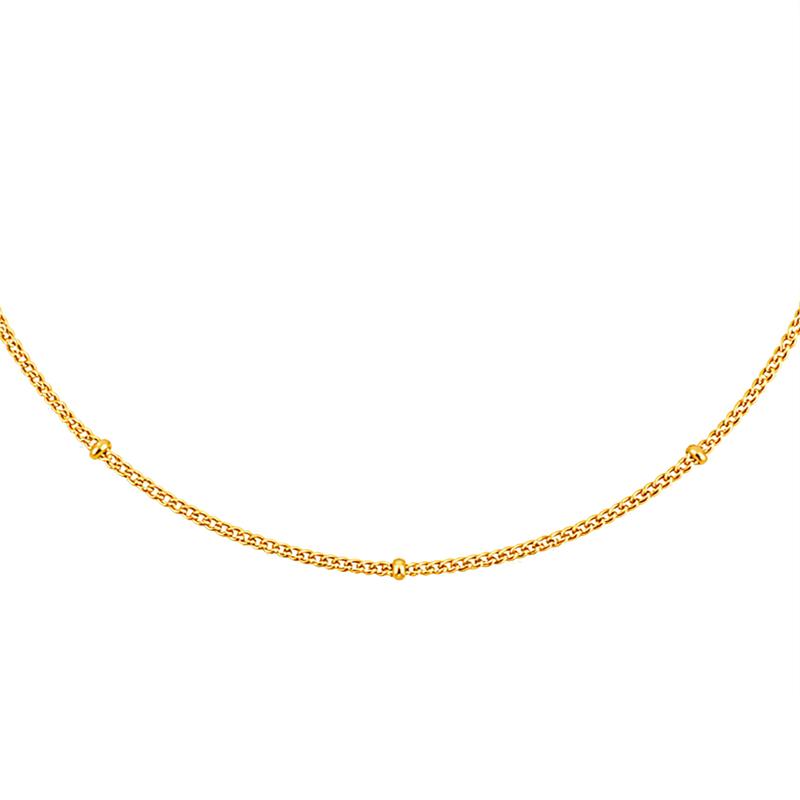 Collar Mini Bolitas Oro