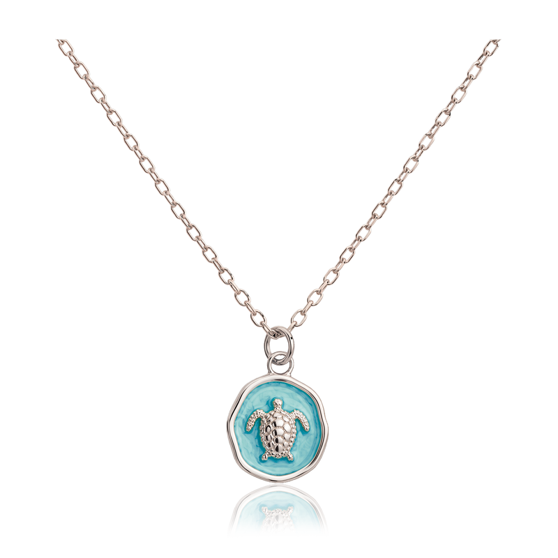 Collana Turchese Tartaruga Marina Oro