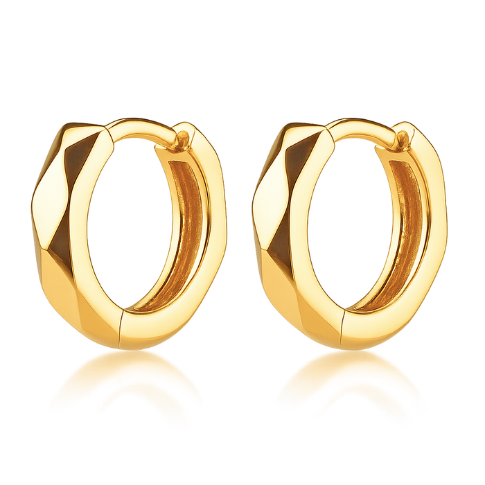 Pendientes Geometric Oro
