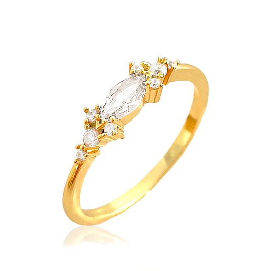 Anillo Cielo Blanco Oro