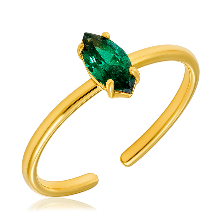 Anillo Deyn Green Oro