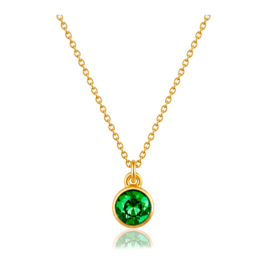 Collar Green Dot Oro