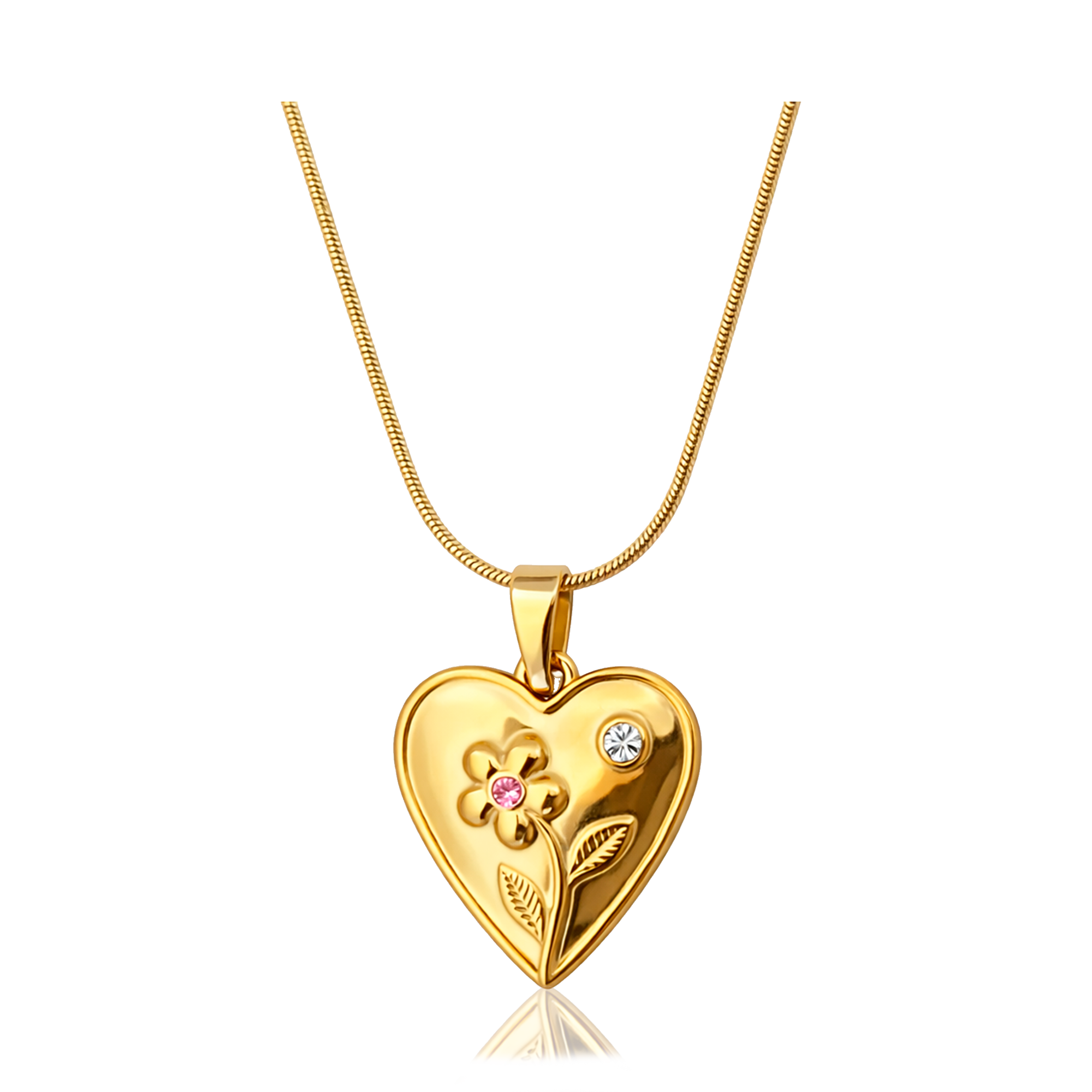 Collar Heart Bloom Oro