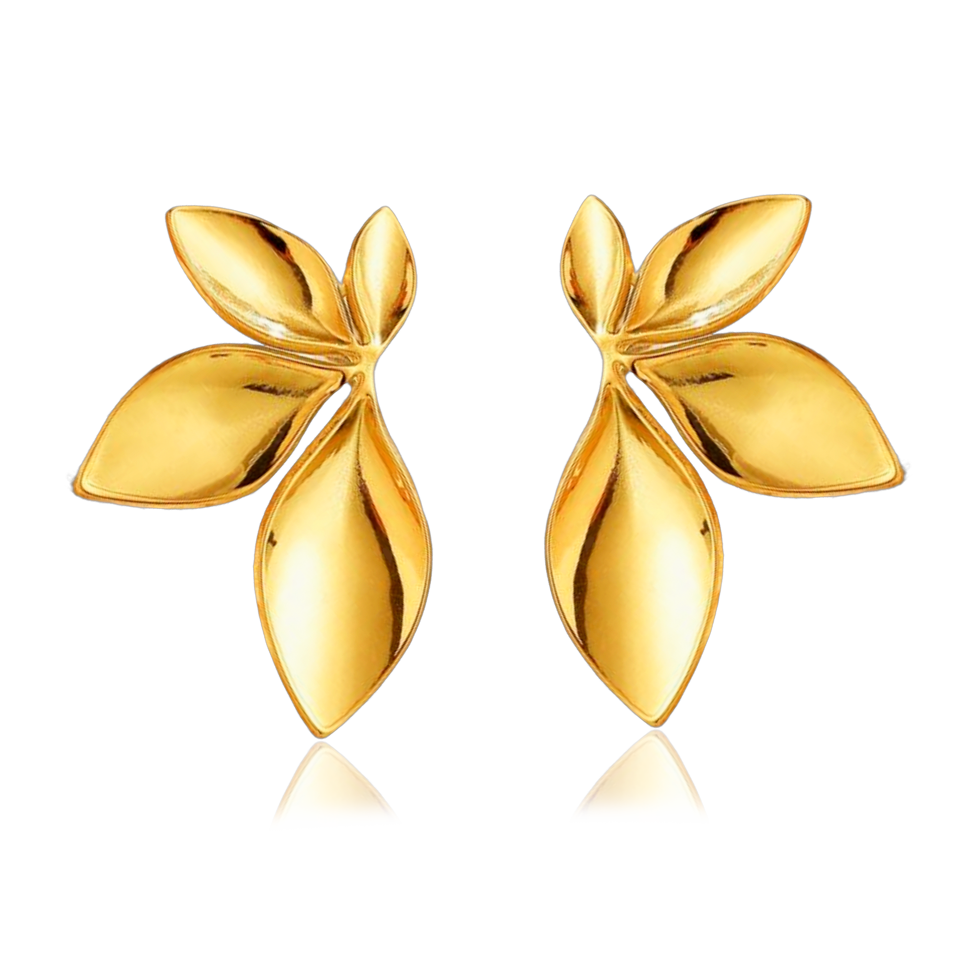 Pendientes Lirio Oro