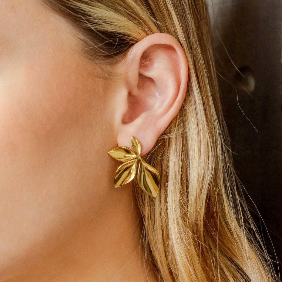 Pendientes Lirio Oro