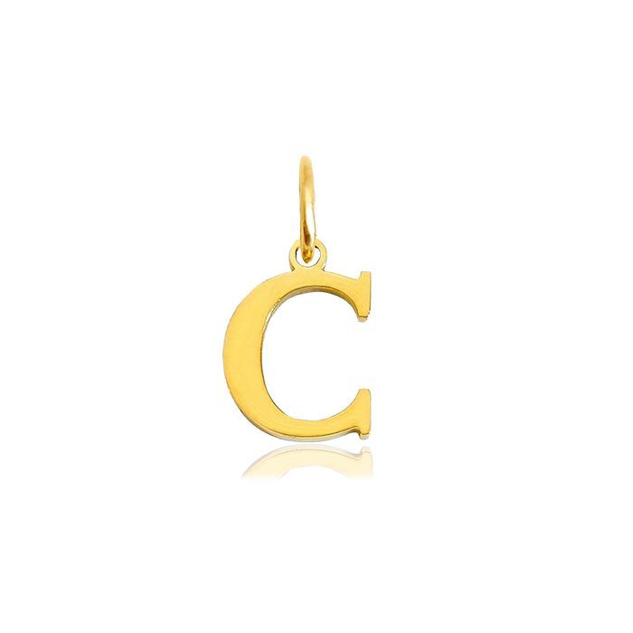 Charm Inicial Elegante Oro