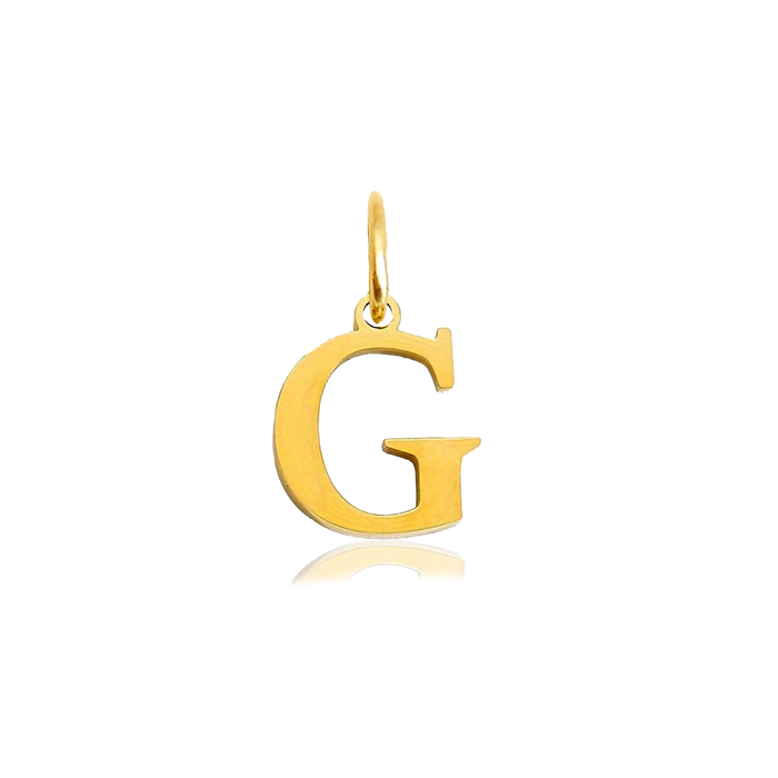 Charm Inicial Elegante Oro