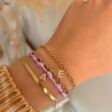 Pulsera Liens Letras Personalizadas Oro - 3mm