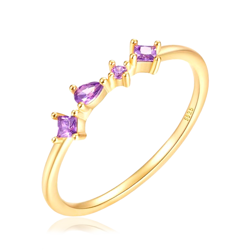 Anillo Zuri Lila Oro