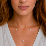 Collana Luna e Stella Oro