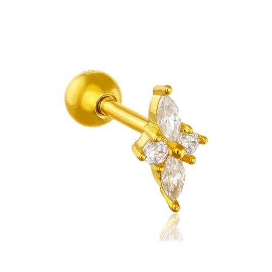 Pendiente Lirio Oro
