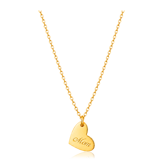Collana 3D Mini Cuore Oro