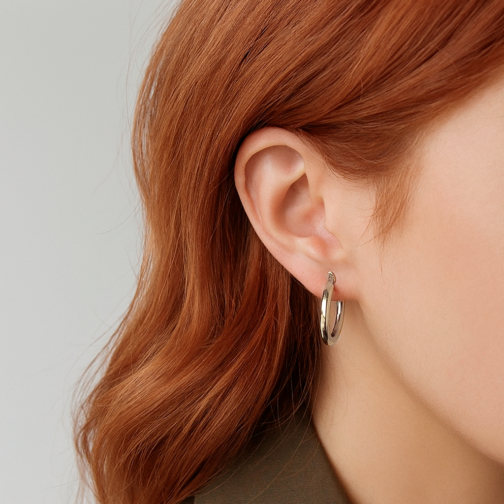 Aros Lua Plata - 22mm