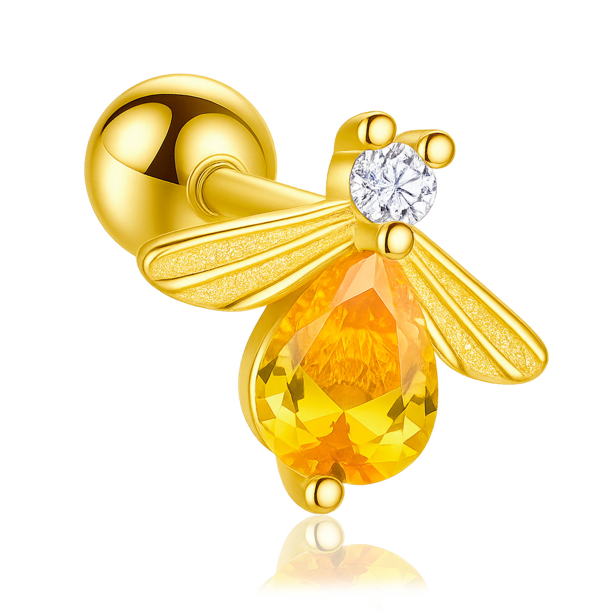 Pendiente Luciérnaga Oro