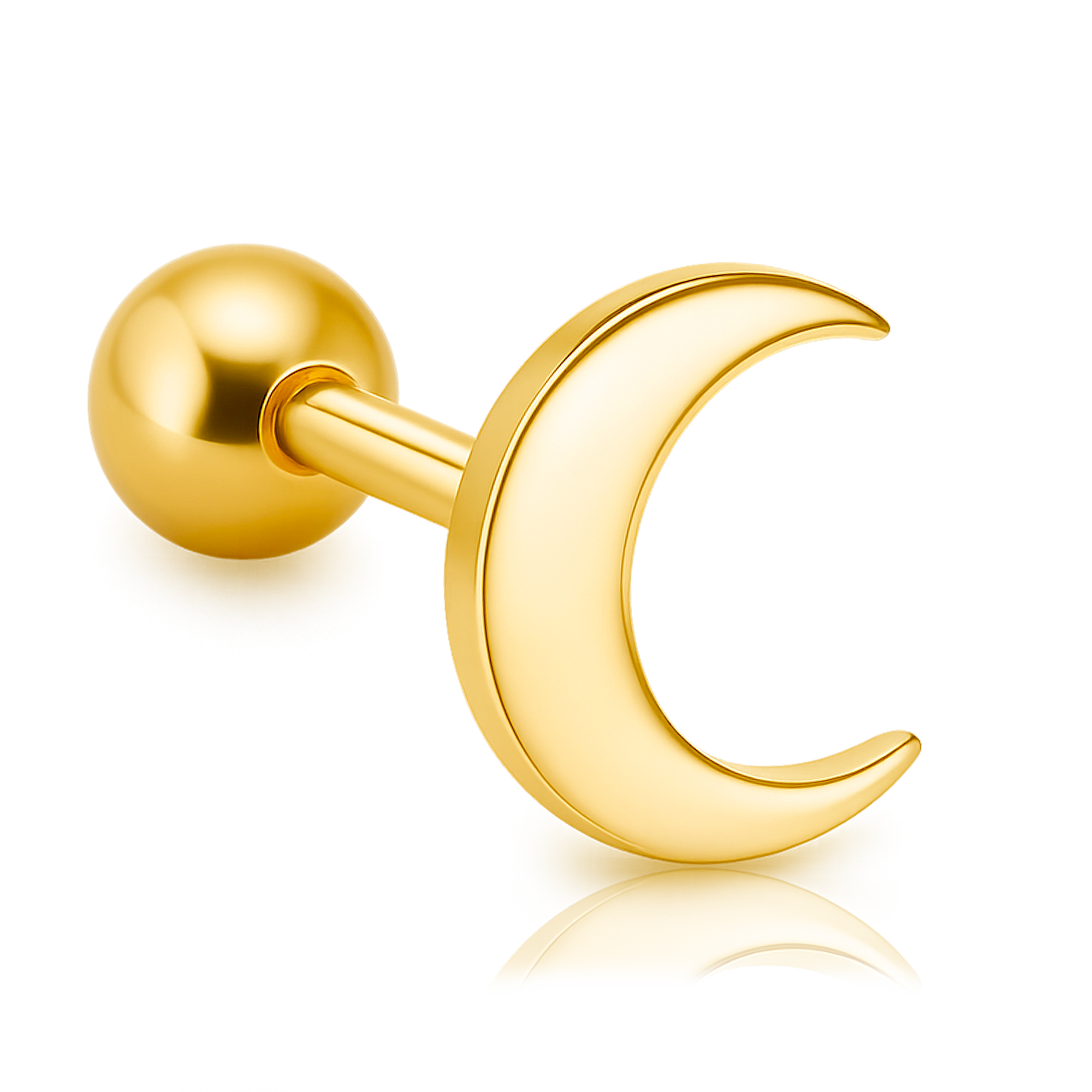 Pendiente Moon Oro