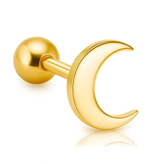 Pendiente Moon Oro
