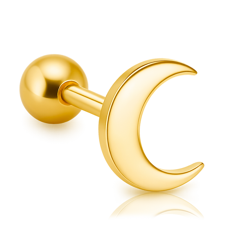 Pendiente Moon Oro