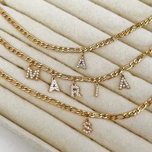Pulsera Liens Letras Personalizadas Oro - 3mm