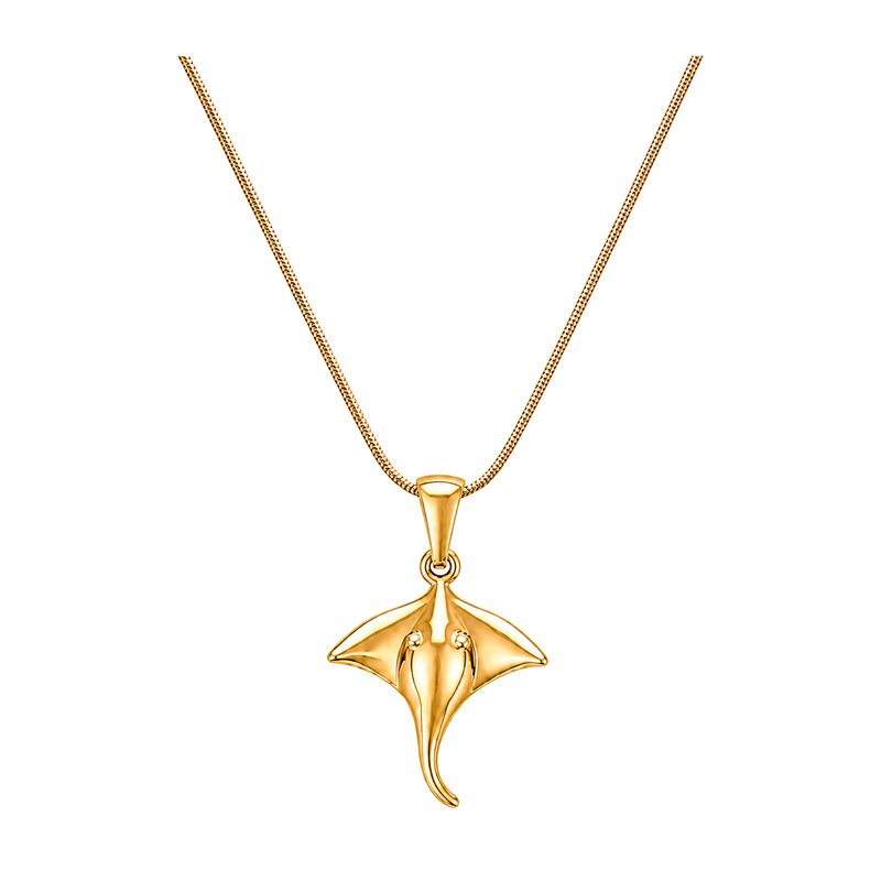 Collar Manta Raya Oro