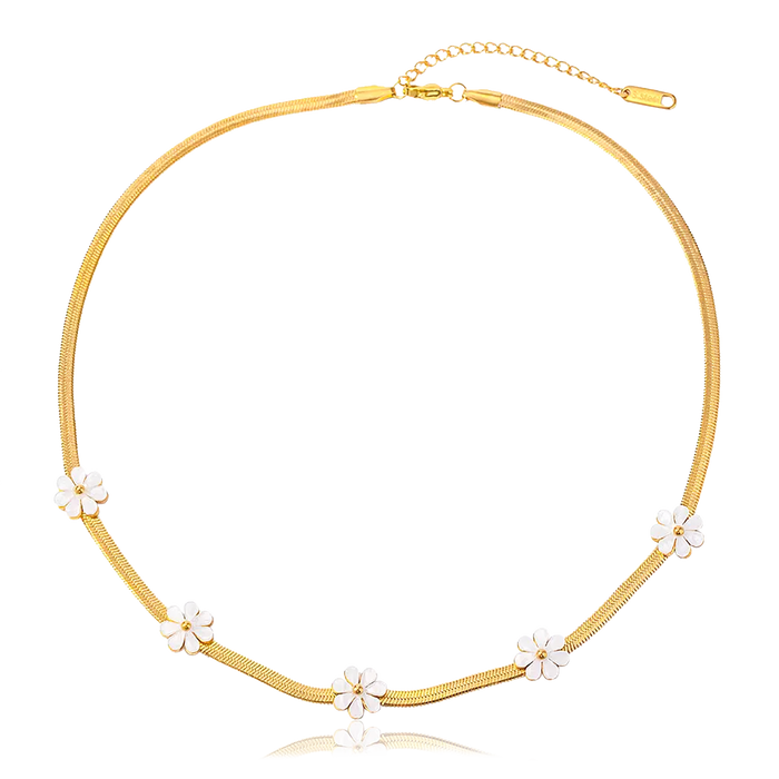 Collar Margaritas Nácar Oro