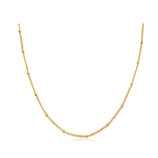 Collar Mini Bolitas Oro