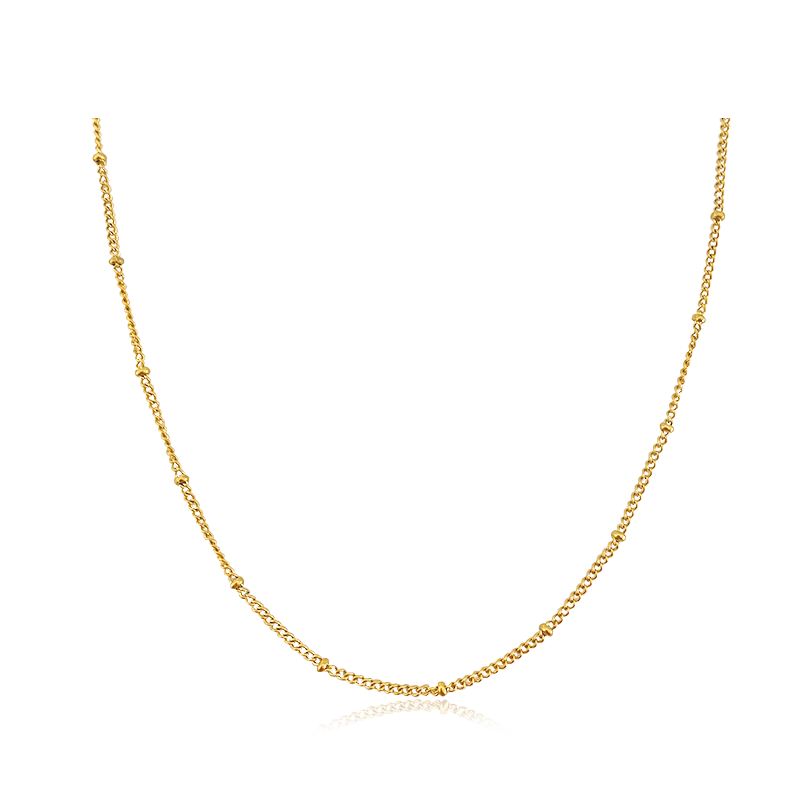 Collar Mini Bolitas Oro