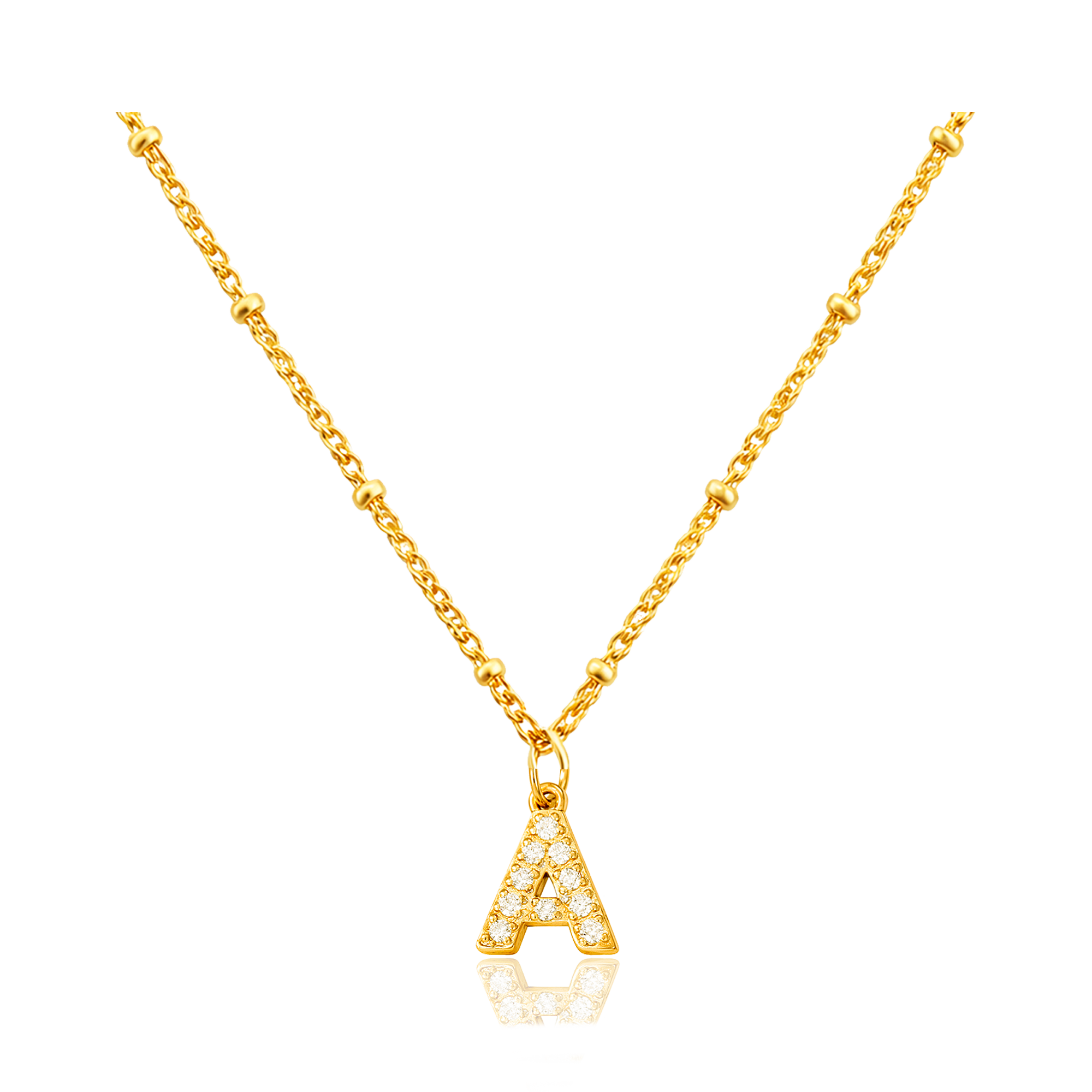 Collana Shiny Iniziale Palline Oro