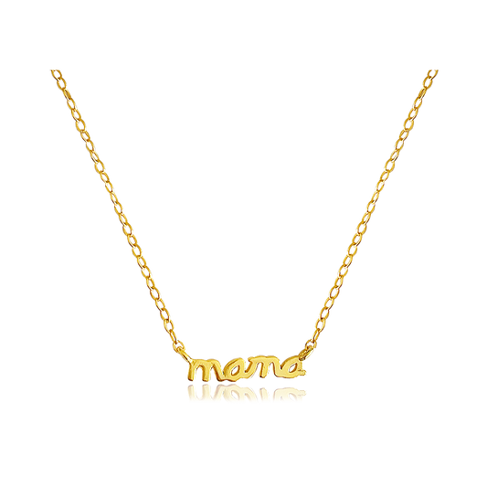 Collar Mini Colgante Mama Oro