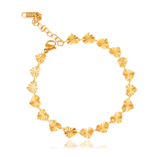 Pulsera Mini Corazones Oro