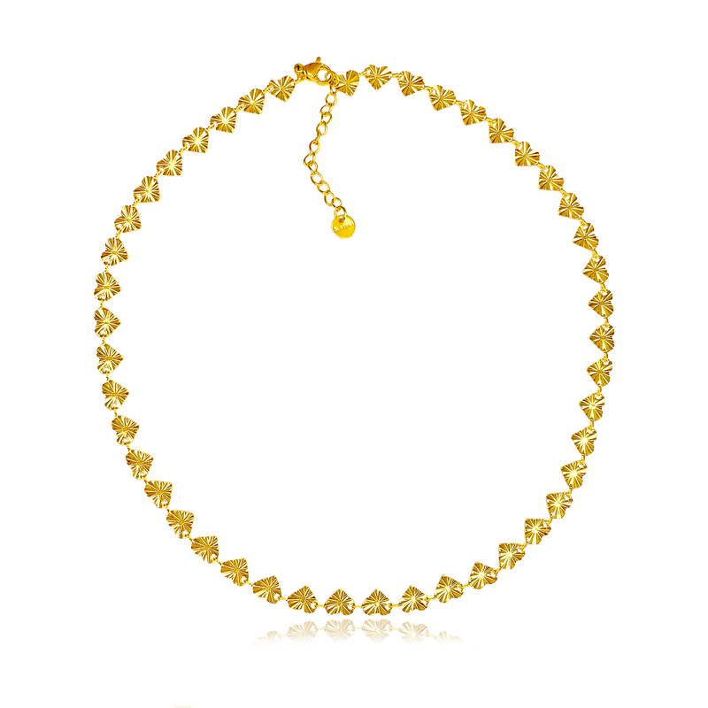 Choker Mini Corazones Oro