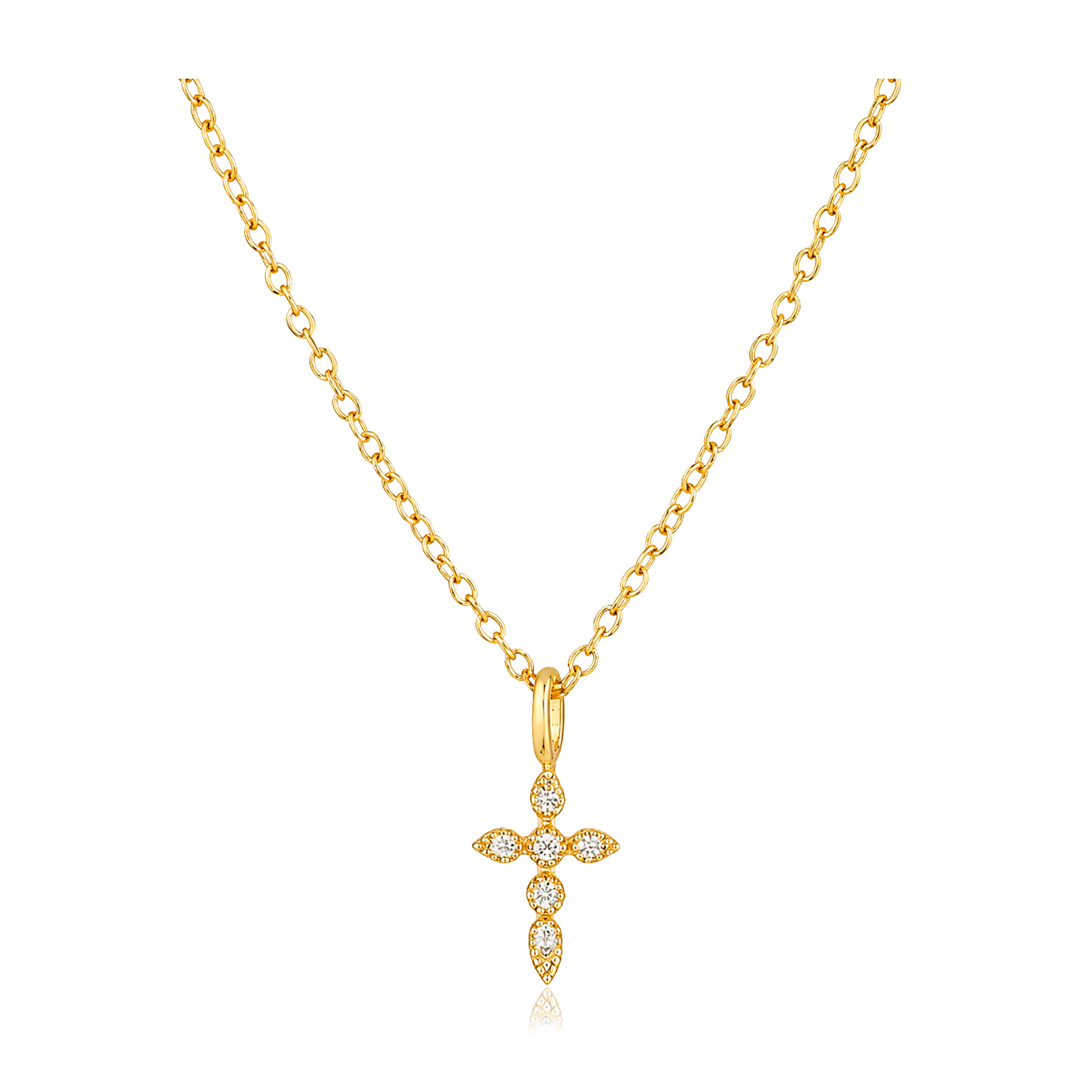 Collana Luna e Stella Oro