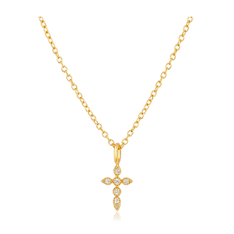 Collar Mini Elegant Cruz Oro