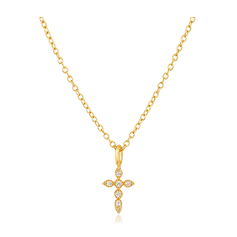 Collar Mini Elegant Cruz Oro