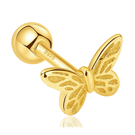 Pendiente Mini Mariposa Oro