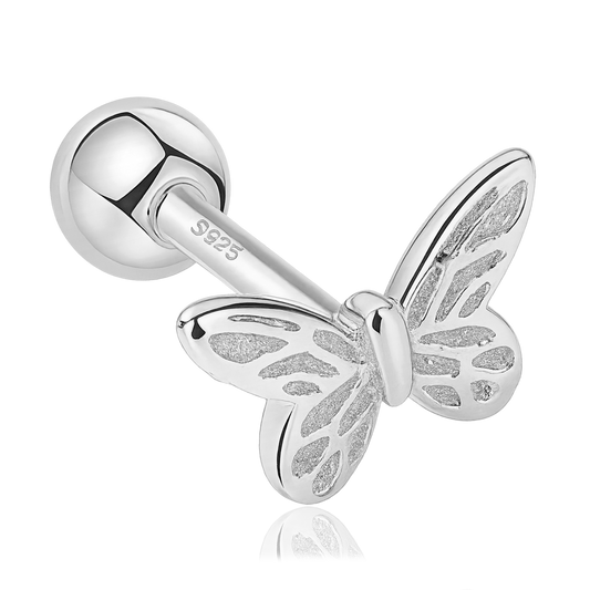 Pendiente Mini Mariposa Plata
